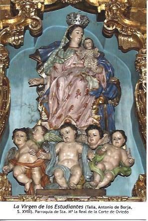 POSTAL A6953: La Virgen de los Estudiantes. Oviedo