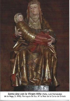 POSTAL A6954: Santa Ana con la Virgen niña. Oviedo