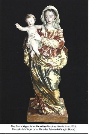 POSTAL A7002: Nuestra Señora de las Maravillas, patrona de Cehegin, Murcia