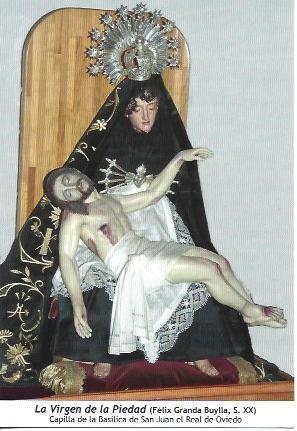 POSTAL A6961: La Virgen de la Piedad. Capilla de la Basilica de San Juan el Real de Oviedo
