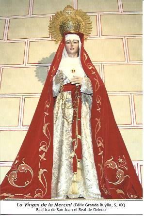 POSTAL A6965: La Virgen de la Merced, Oviedo