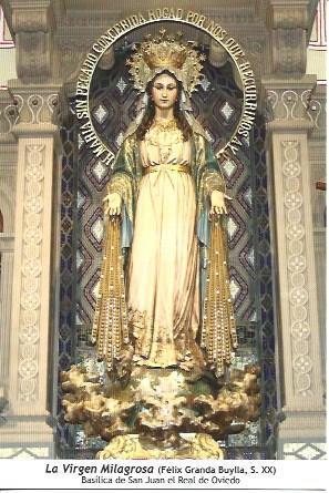 POSTAL A6966: La Virgen Milagrosa, Oviedo