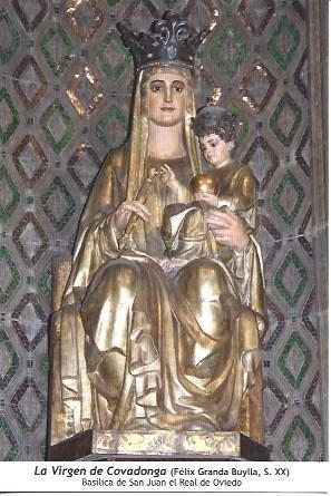 POSTAL A6967: La Virgen de Covadonga, Basilica de Oviedo