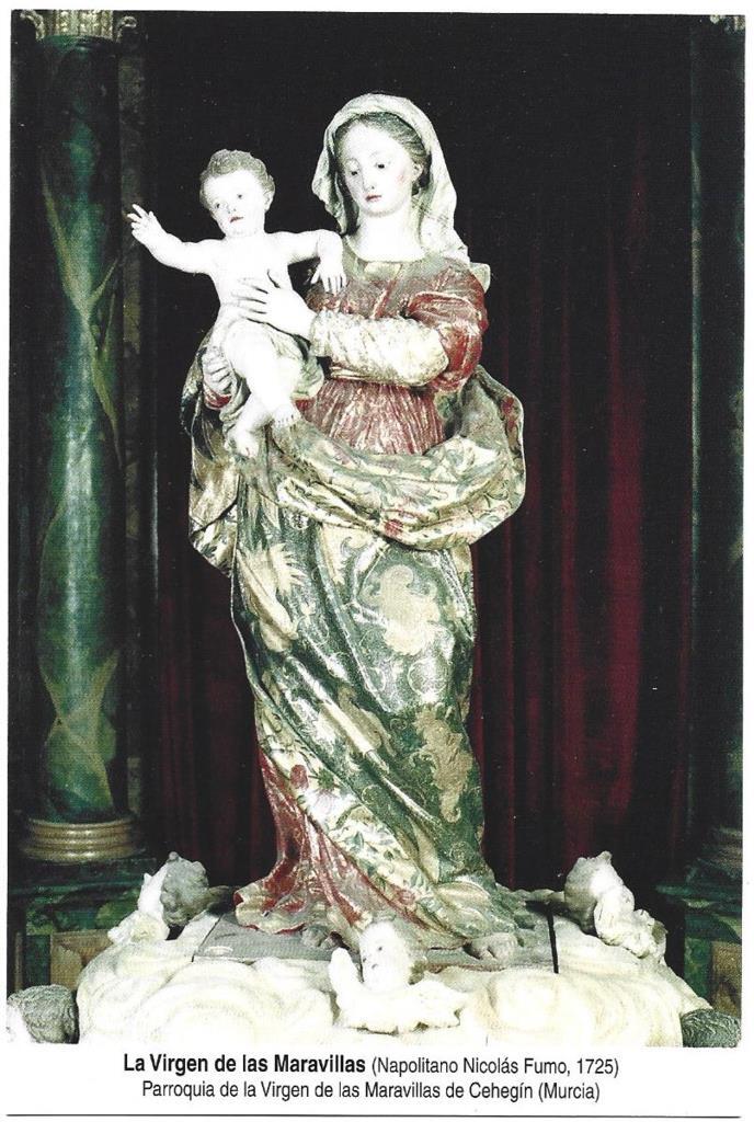 POSTAL A7003: Nuestra Señora de las Maravillas, por Napolitano Nicolas Fumo en 1725