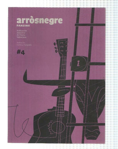 Fanzine: Arrosnegre numero 4. Ilustracion, Comic y Tipografia. 1er Congreso de Ilustracion Valencia 2013