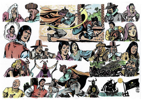 Poster DIN 4 numero 0310: El Corsario de Hierro de Ambros, modelo 11