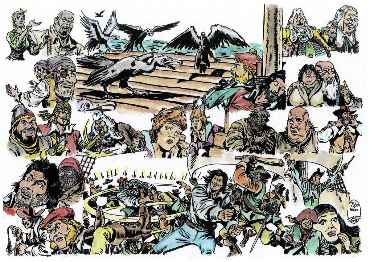 Poster DIN 4 numero 0303: El Corsario de Hierro de Ambros, modelo 04