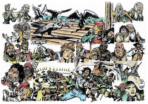 Poster DIN 4 numero 0303: El Corsario de Hierro de Ambros, modelo 04