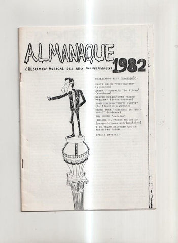 Fanzine: almanaque 1982 resumen musical del año que desaparece