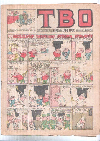 TBO numero 284: El inquilino despedido itenta vengarse (Muntañola),(NUMERADO 2 EN TRASERA)