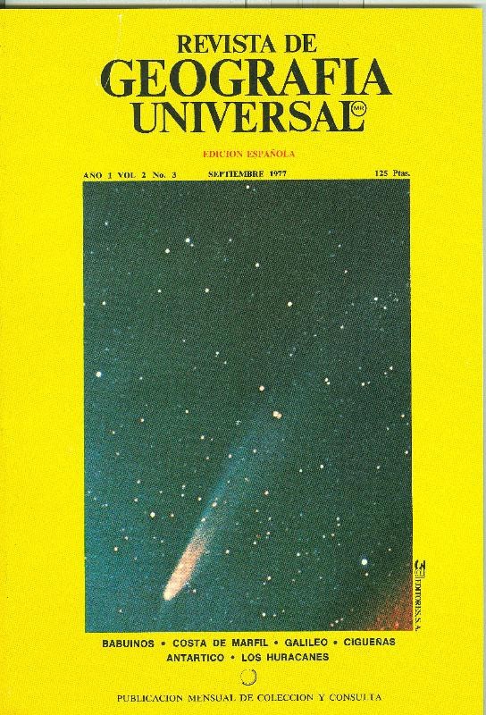 Revista de Geografia Universal volumen 2  numero 3.septiembre 1977: Galileo
