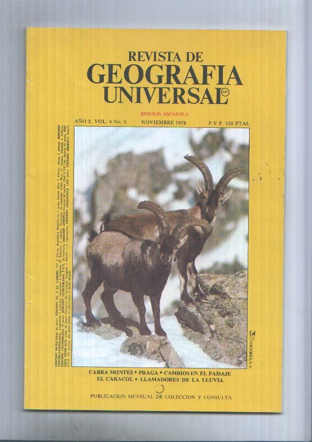 Revista de Geografia Universal volumen 4  numero 5.noviembre 1978: El caracol