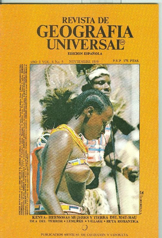 Revista de Geografia Universal volumen 6  numero 5.noviembre 1979: Mau-Mau