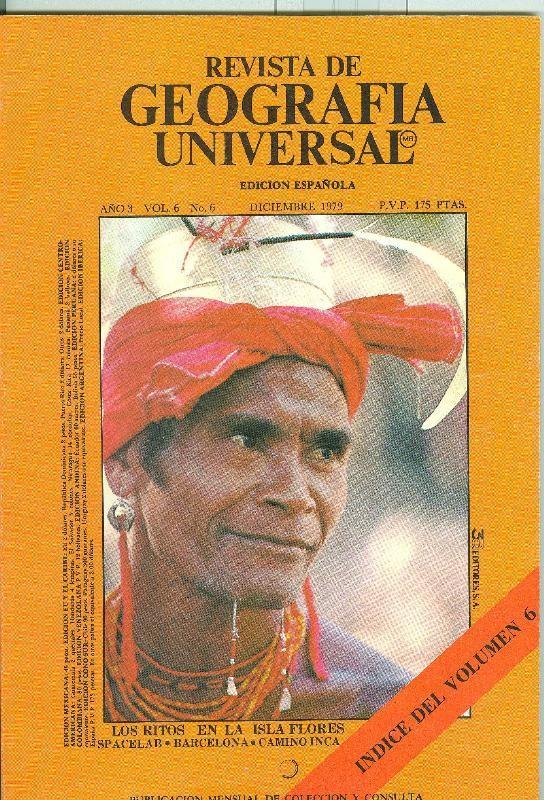 Revista de Geografia Universal volumen 6  numero 6.diciembre 1979: Barcelona