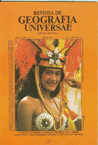 Revista de Geografia Universal volumen 6  numero 1.julio 1979: Tahiti
