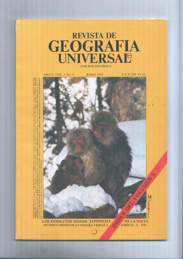 Revista de Geografia Universal volumen 5  numero 6.junio 1979: Monos japoneses