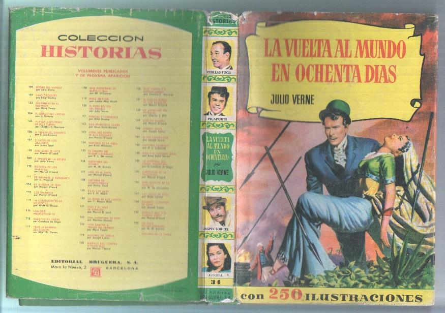 Coleccion Historias numero 34: La vuelta al mundo en ochenta dias