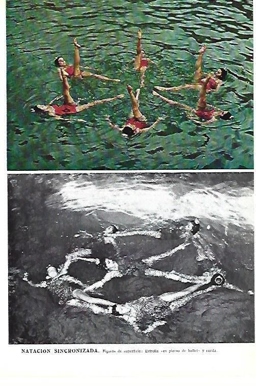 LAMINA ESPASA 40410: Natacion sincronizada