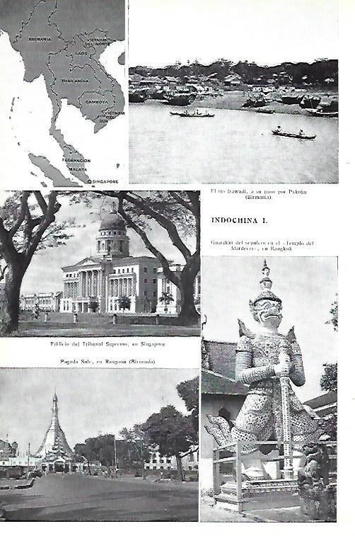 LAMINA ESPASA 40400: Vistas de Indochina