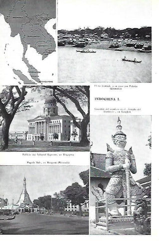LAMINA ESPASA 40400: Vistas de Indochina