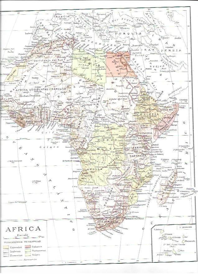 LAMINA ESPASA 40452:Mapa de Africa