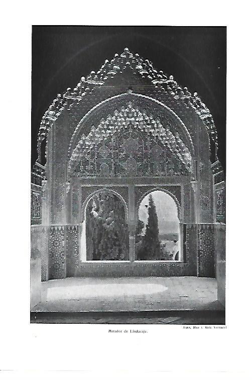LAMINA ESPASA 40440: Mirador de Lindaraja en La Alhambra