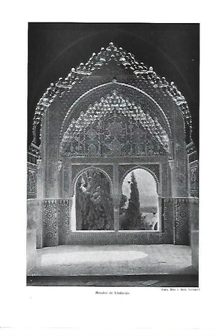 LAMINA ESPASA 40440: Mirador de Lindaraja en La Alhambra