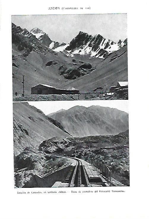 LAMINA ESPASA 40340: Cordillera de los Andes