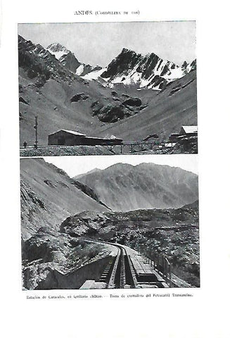 LAMINA ESPASA 40340: Cordillera de los Andes