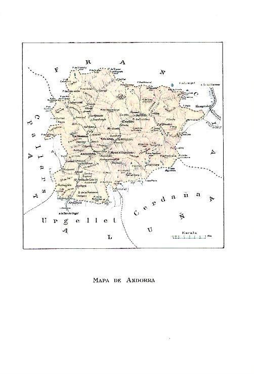 LAMINA ESPASA 40341: Mapa de Andorra