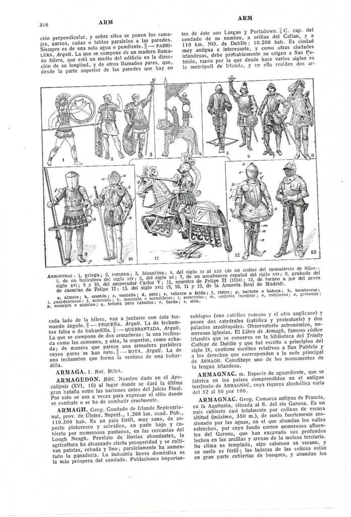 LAMINA ESPASA 40326: Armaduras