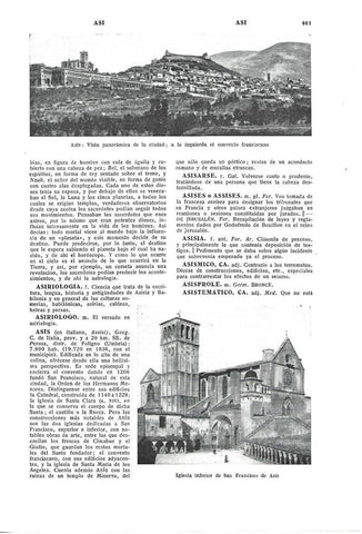LAMINA ESPASA 40329: Vista general e iglesia de Asis