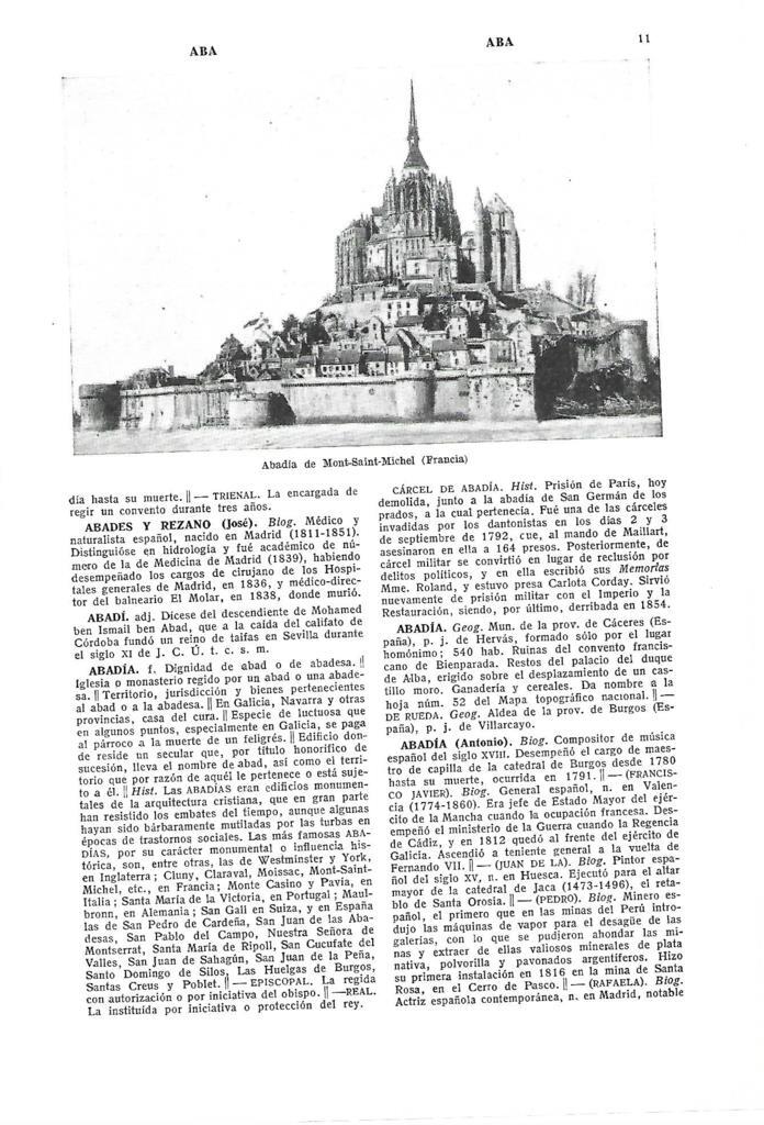 LAMINA ESPASA 40331: Abadia de Mont Saint Michel en Paris