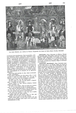 LAMINA ESPASA 40328: Las Artes Liberales, por Andrea de Firenze