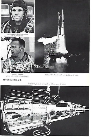 LAMINA ESPASA 40378: Los astronautas Yuri Gagarin y Alan B. Shepard