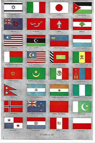 LAMINA ESPASA 40382: Banderas del mundo