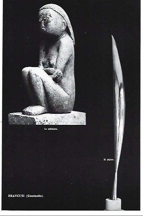 LAMINA ESPASA 40384: La Sabiduria y El Pajaro, por Constantin Brancusi