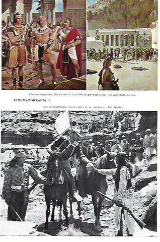 LAMINA ESPASA 40387: Escenas de Los Diez Mandamientos y de Fort Apache
