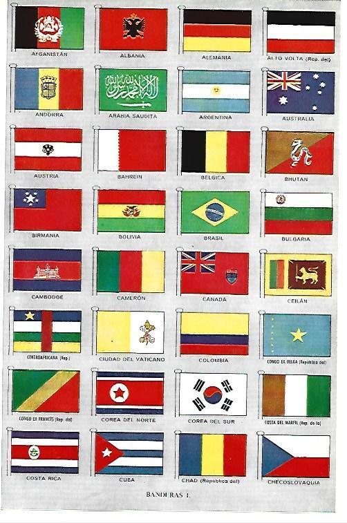 LAMINA ESPASA 40383: Banderas de Naciones