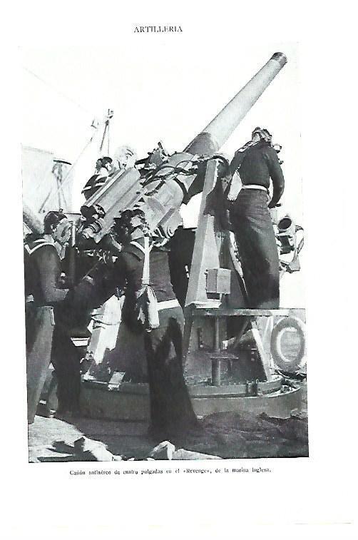 LAMINA ESPASA 40362: Cañon antiaereo de la marina inglesa