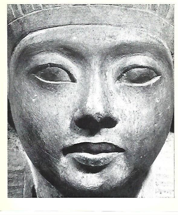 LAMINA 40740: Detalle de la cara del faraon Akhenaton