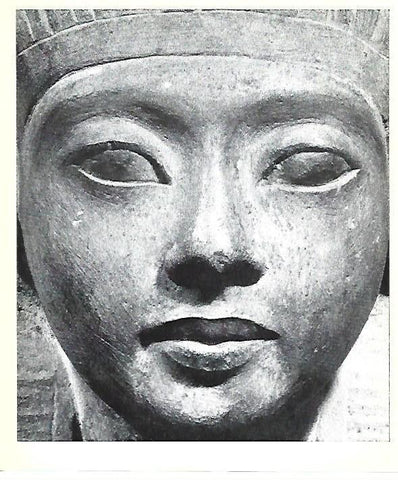 LAMINA 40740: Detalle de la cara del faraon Akhenaton
