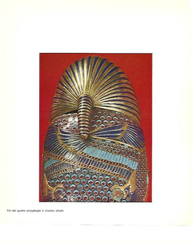 LAMINA 40802: Reverso de la Mascara de Tutabkhamon