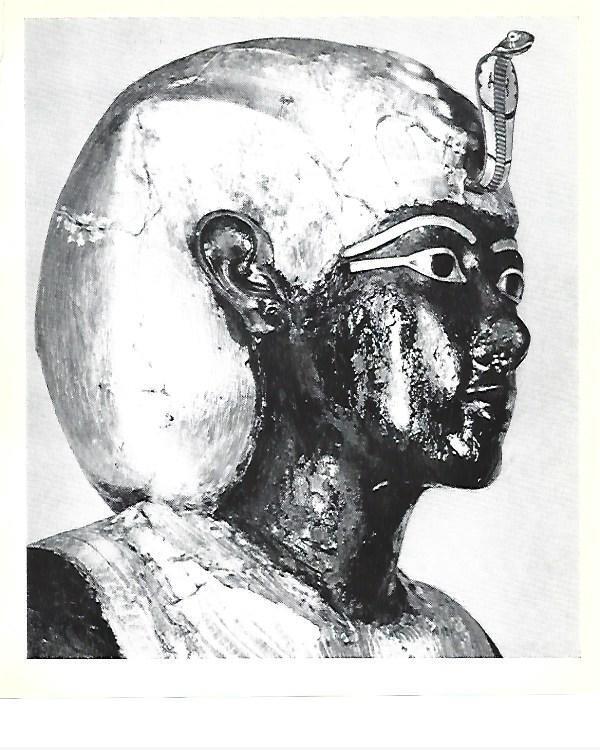 LAMINA 40799: Cabeza del Ka real Hhorakhty de Tutankhamon