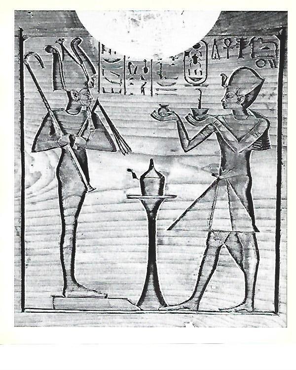 LAMINA 40795: Detalle de la decoracion del baul de Tutabkhamon
