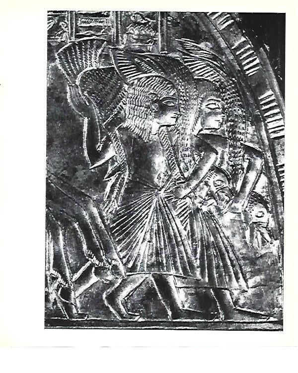 LAMINA 40793: Decoracion del flabellum de Tutankhamon