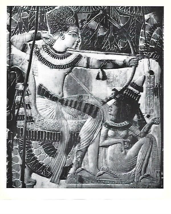 LAMINA 40789: Escena de caza de Tutankhamon