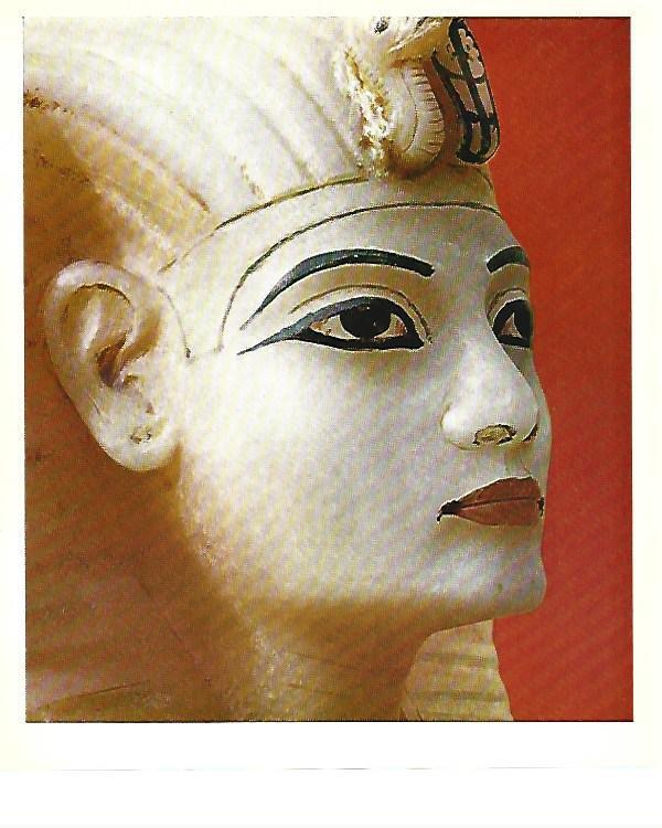 LAMINA 40804: Cabeza de un vaso canope de Tutankhamon