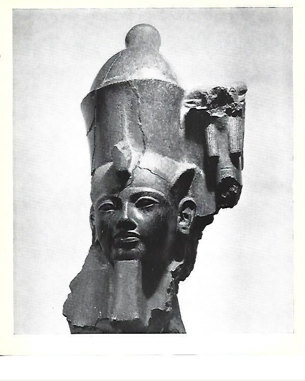 LAMINA 40824: Cabeza de estatua de faraon