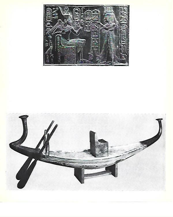 LAMINA 40820: Nave funeraria de Tutankhamon